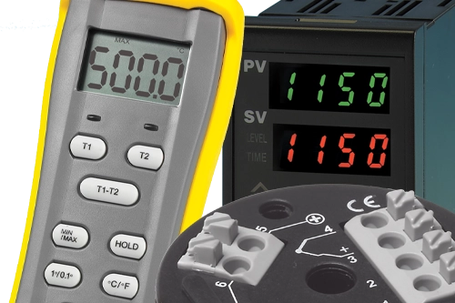 Hand held temprature indicators, temperature transmitters and temperature controllers